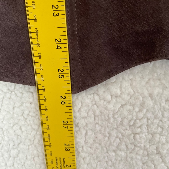 Cripple Creek Men's XL Dark Brown Suede Leather Snap Front Vest NWT - Picture 6 of 16